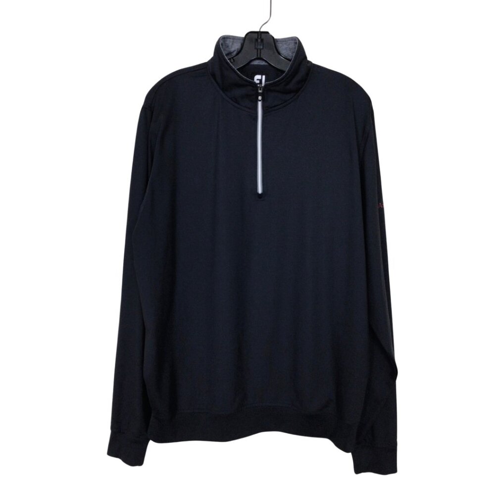 FootJoy Shirt Men’s L Large Black Long Sleeve Quarter Zip Golf Pullover Jacket